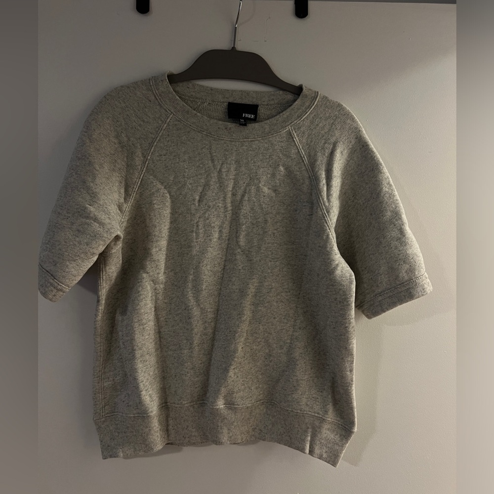 Aritzia Wilfred Free Grey Shirt Sweater Fleece in XS
